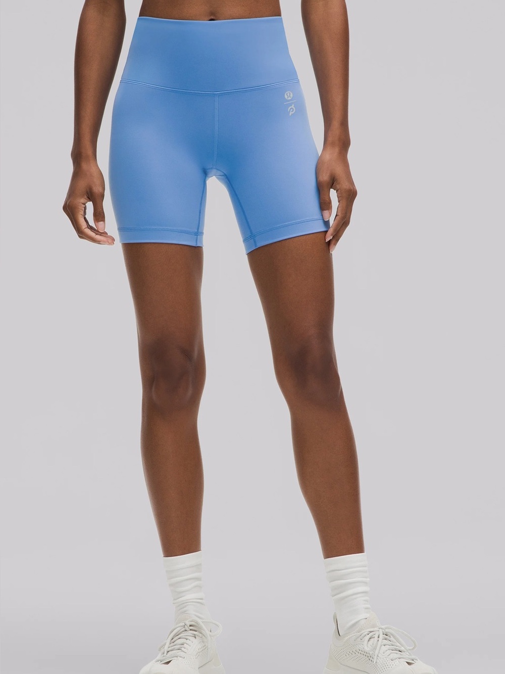 lululemon x Peloton Wunder Train High Rise Short 6” in Pool Party blue